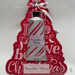 SJ Creations, Inc. Vanilla Mint Hand Cream 3 fl oz new in package